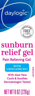 Sunburn Relief package label