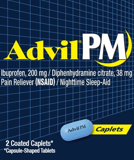 Advil Pm package label