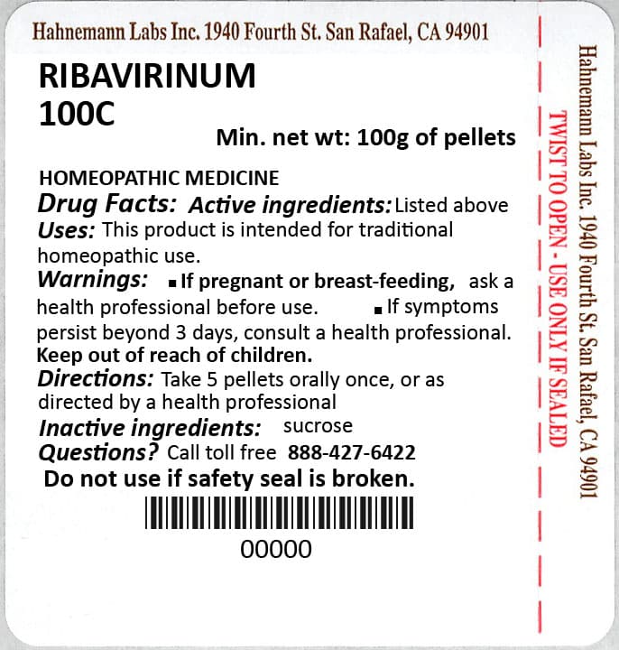 Ribavirinum package label