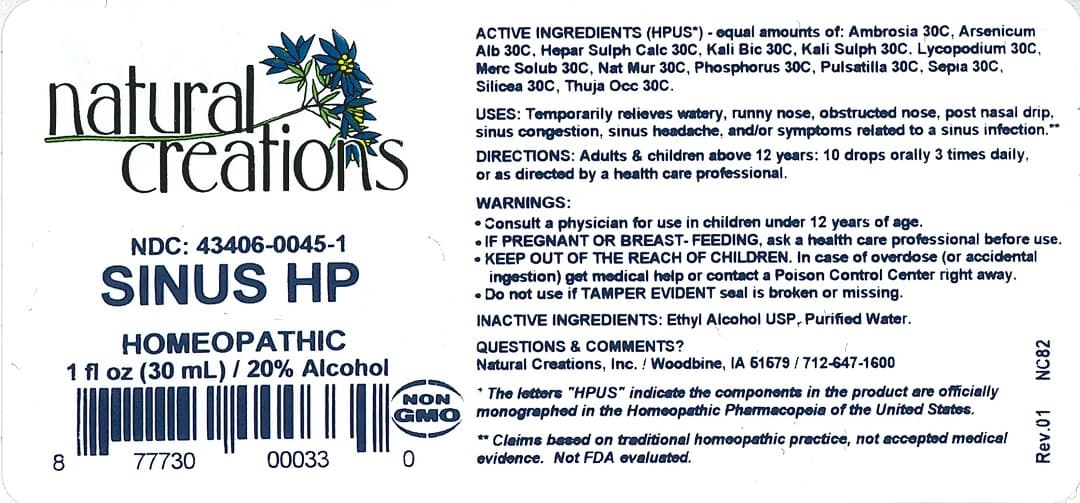 Sinus Hp package label