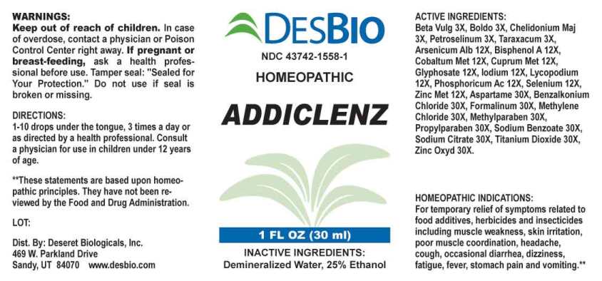 Addiclenz package label