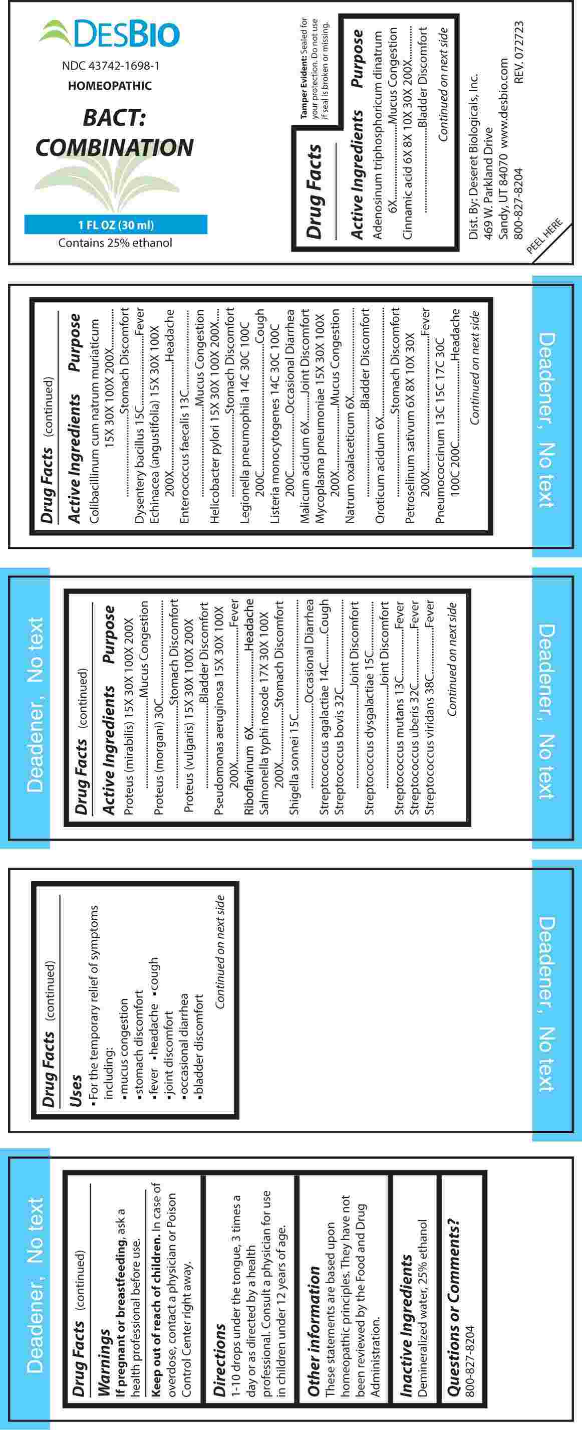 Bact Combination package label