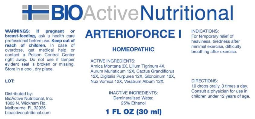Arterioforce I package label