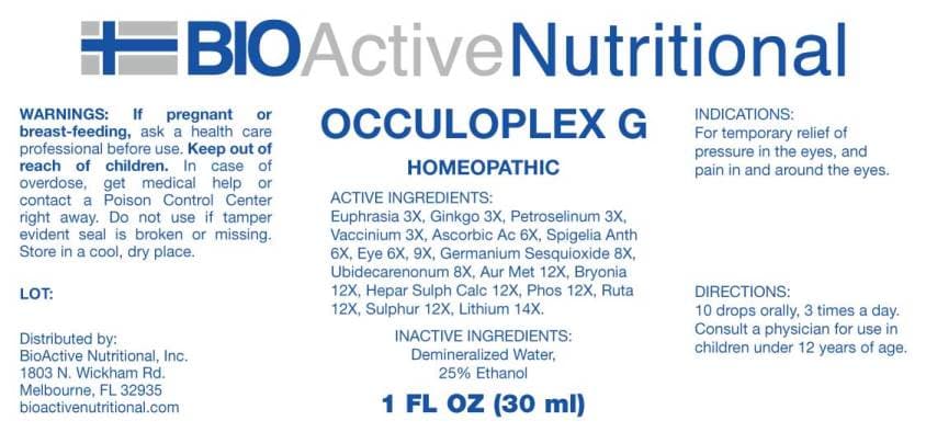 Occuloplex G package label