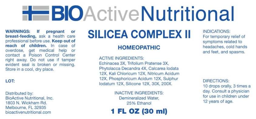 Silicea Complex package label