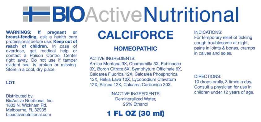 Calciforce package label