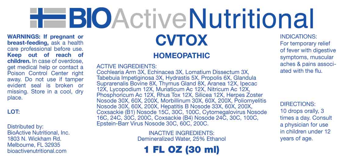 Cv Tox package label