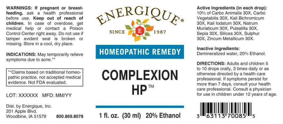 Complexion package label