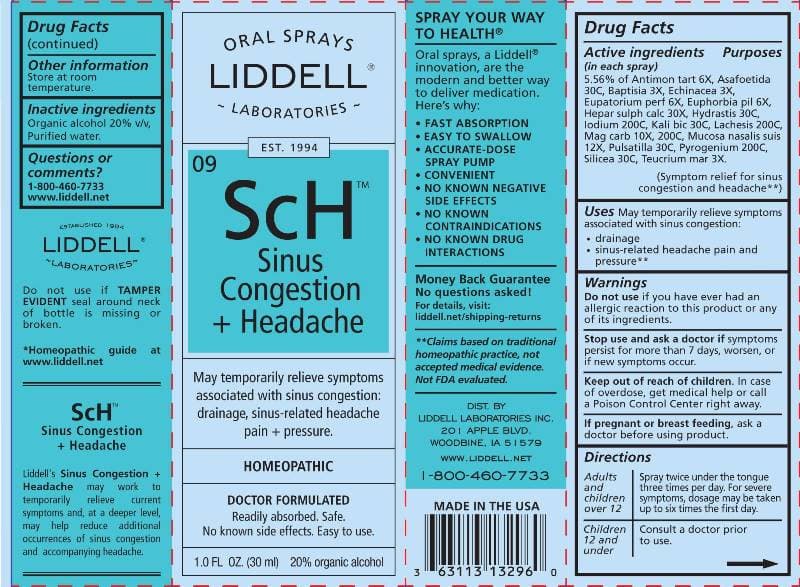 Sinus Congestion Headache package label