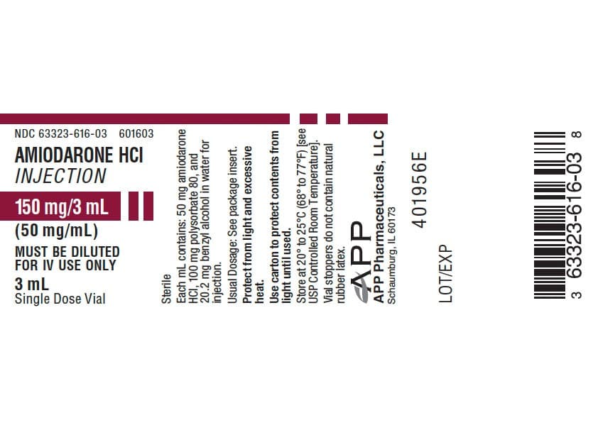 Amiodarone Hci package label