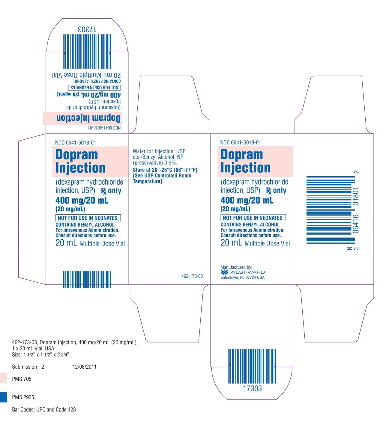 Doxapram Hydrochloride package label