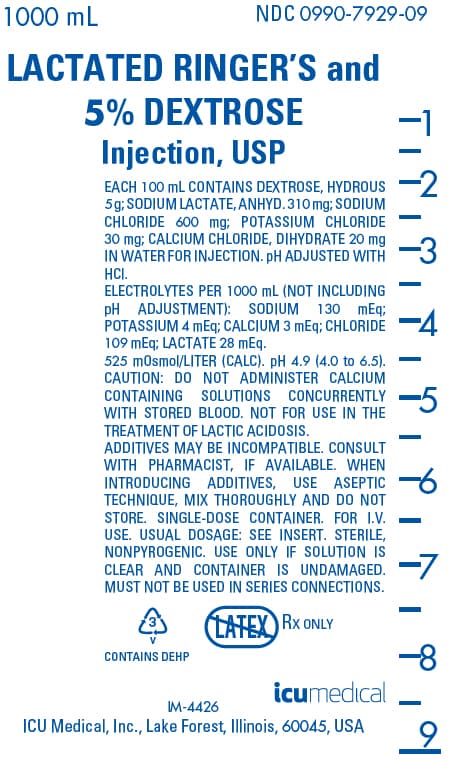 Lactated Ringers package label