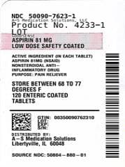 Aspirn package label