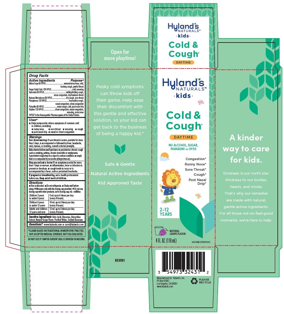4 Kids Cold N Cough Grape Flavor package label