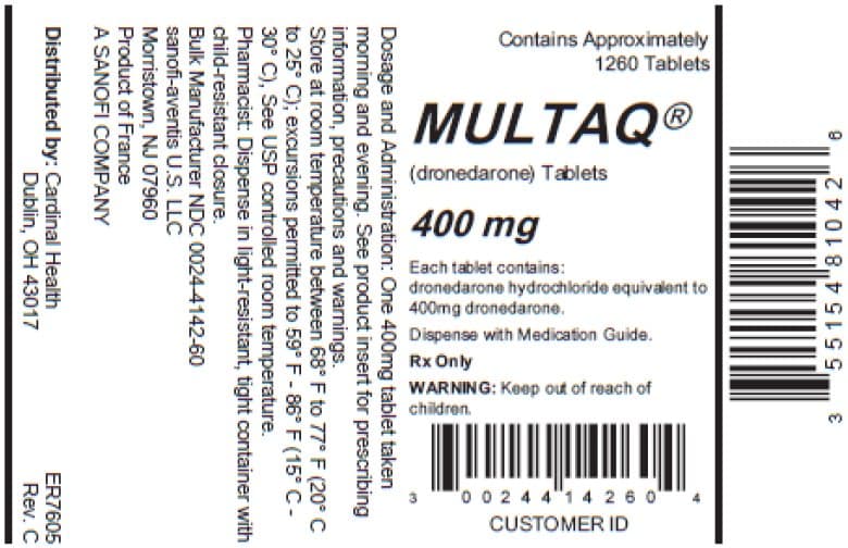 Multaq package label