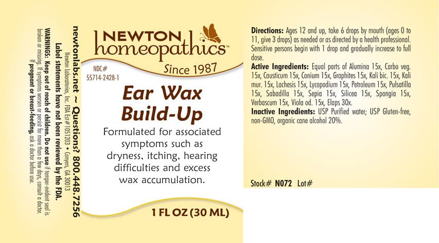 Ear Wax Build-Up package label