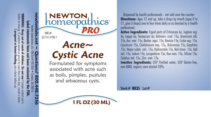 Acne - Cystic Acne package label