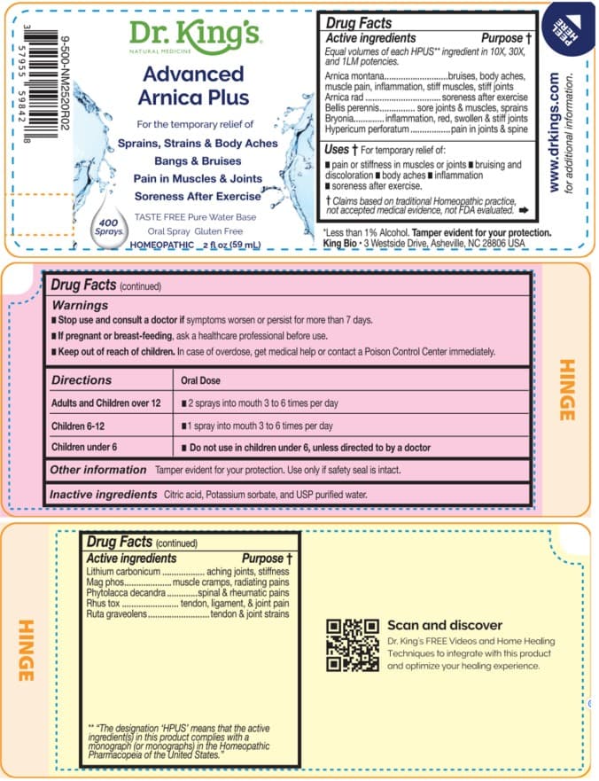Advanced Arnica Plus package label