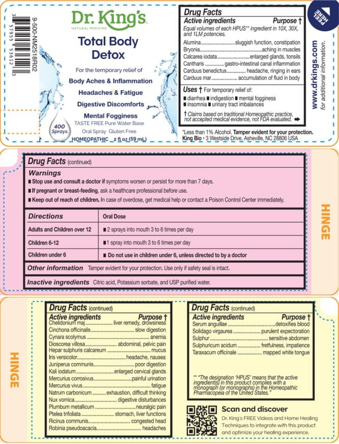 Total Body Detox package label