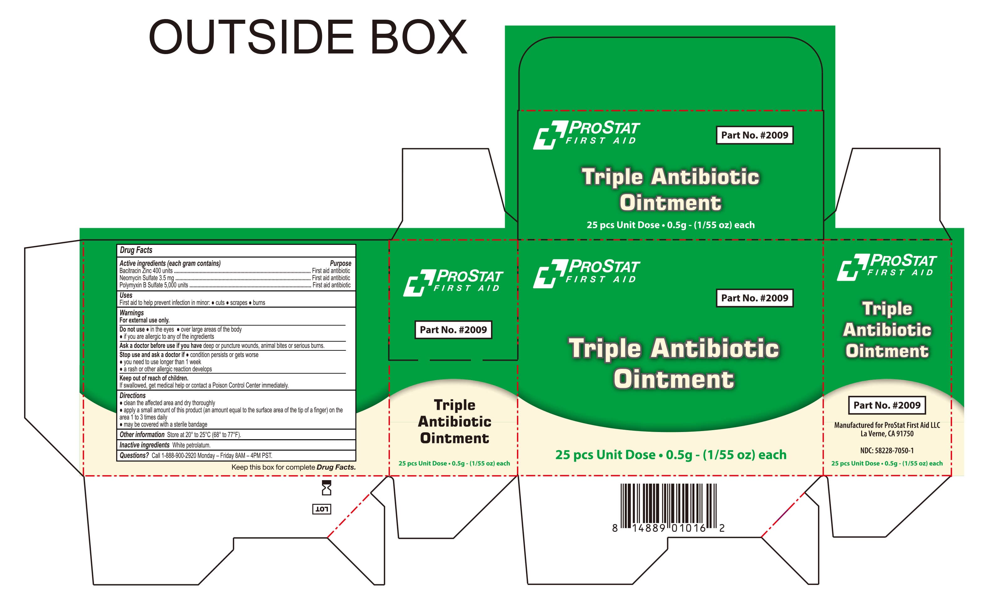 Triple Antibiotic package label
