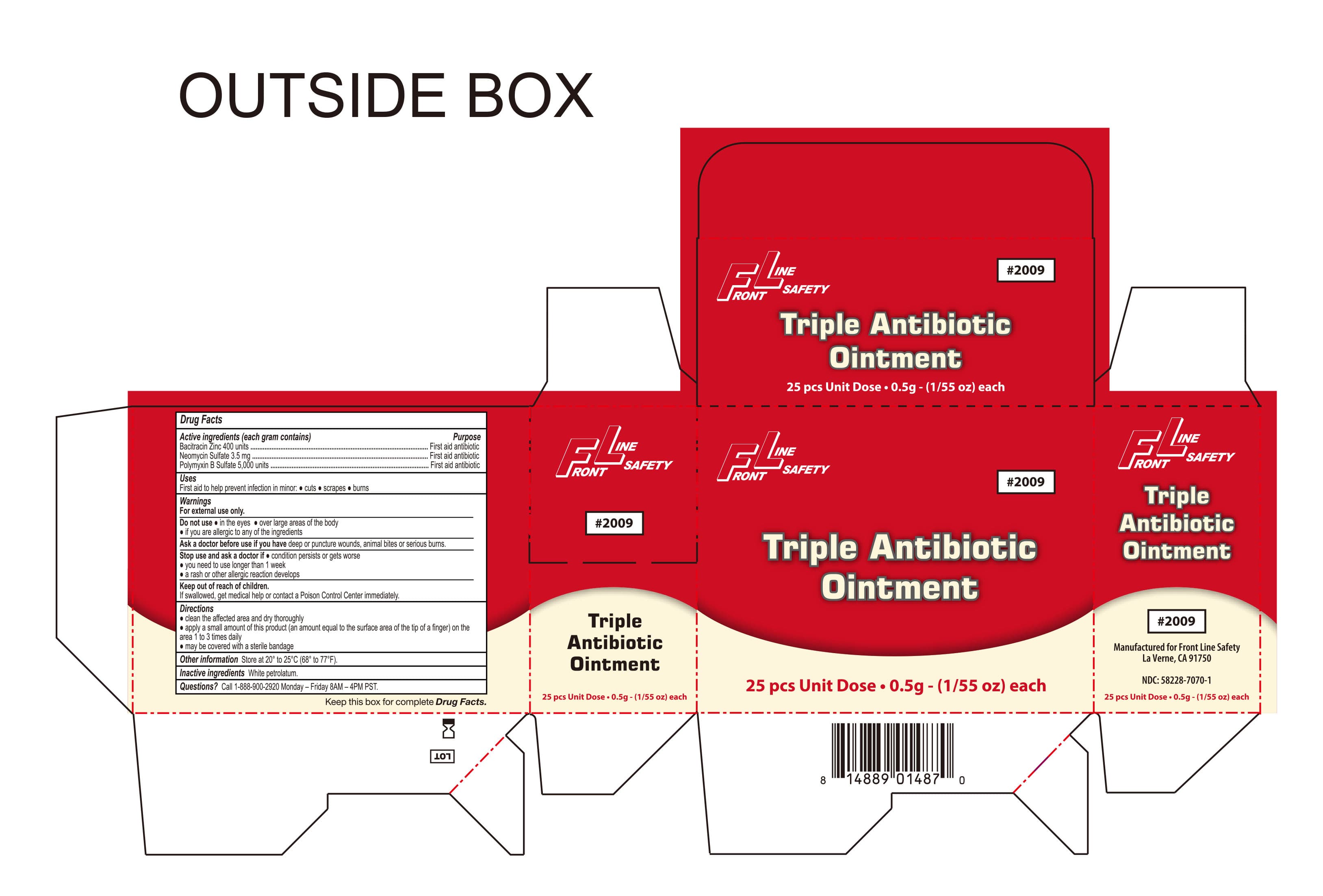 Triple Antibiotic package label