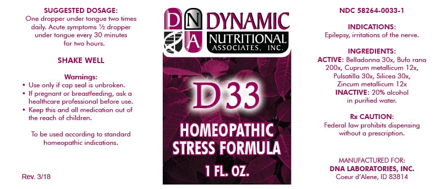 D-33 package label