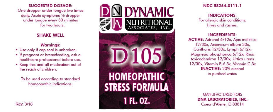 D-105 package label