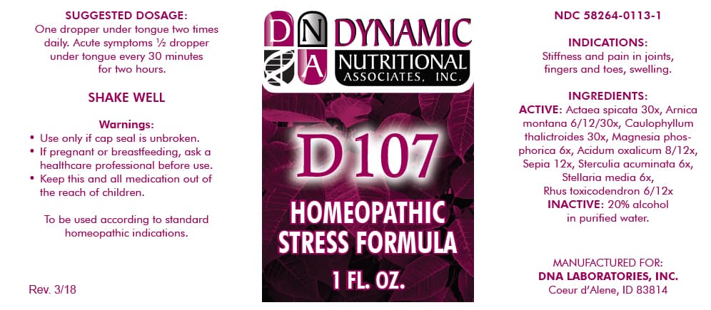 D-107 package label