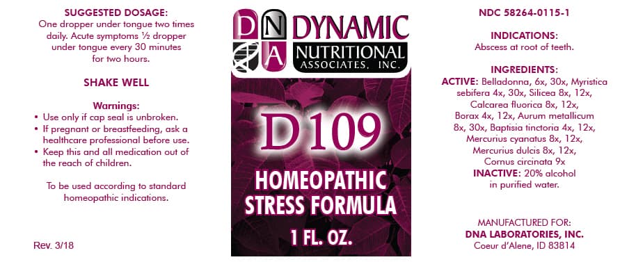 D-109 package label