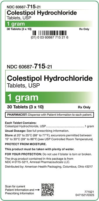 Colestipol Hydrochloride package label