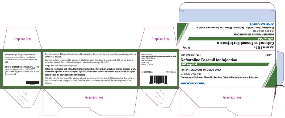 Teflaro package label
