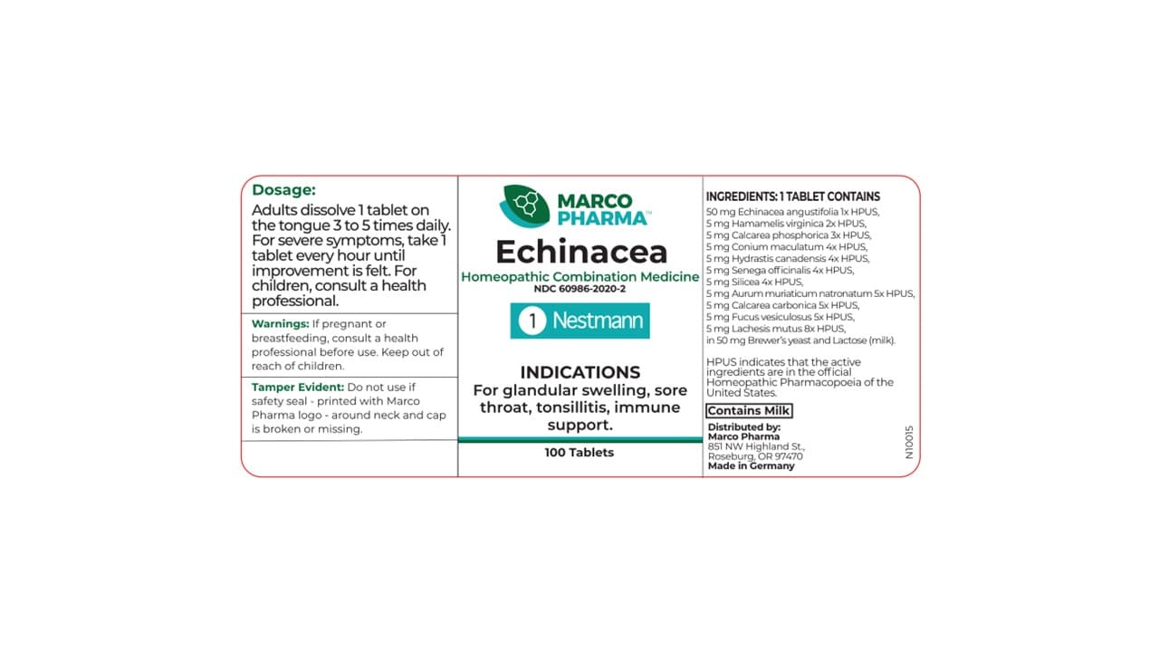 Echinacea Angustifolia, Hamammelis Virginiana, Calcarea Phosphorica, Hydrastis Canadanesis, Senega Officinalis, Silicea, Conium, Aurum Muriaticum Natronatum, Calcarea Carbonica, Fucus Vesiculosus, Lachesis Mutus package label