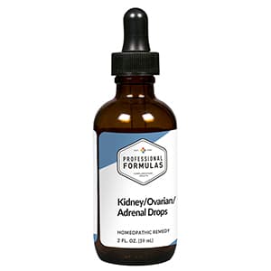 Kidney/ovarian/adrenal Drops package label