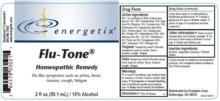 Flu-Tone package label