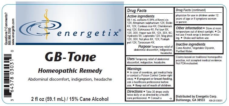 Gb-Tone package label