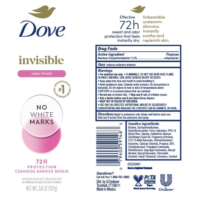 Dove package label