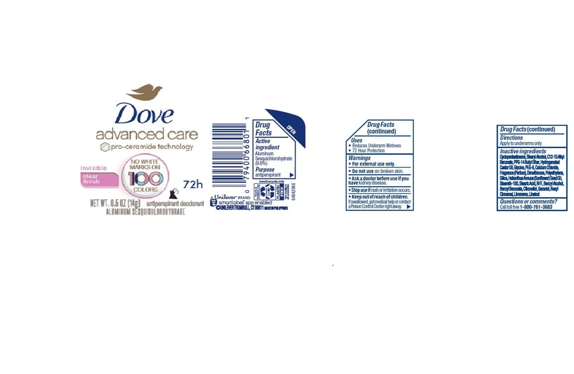 Dove package label