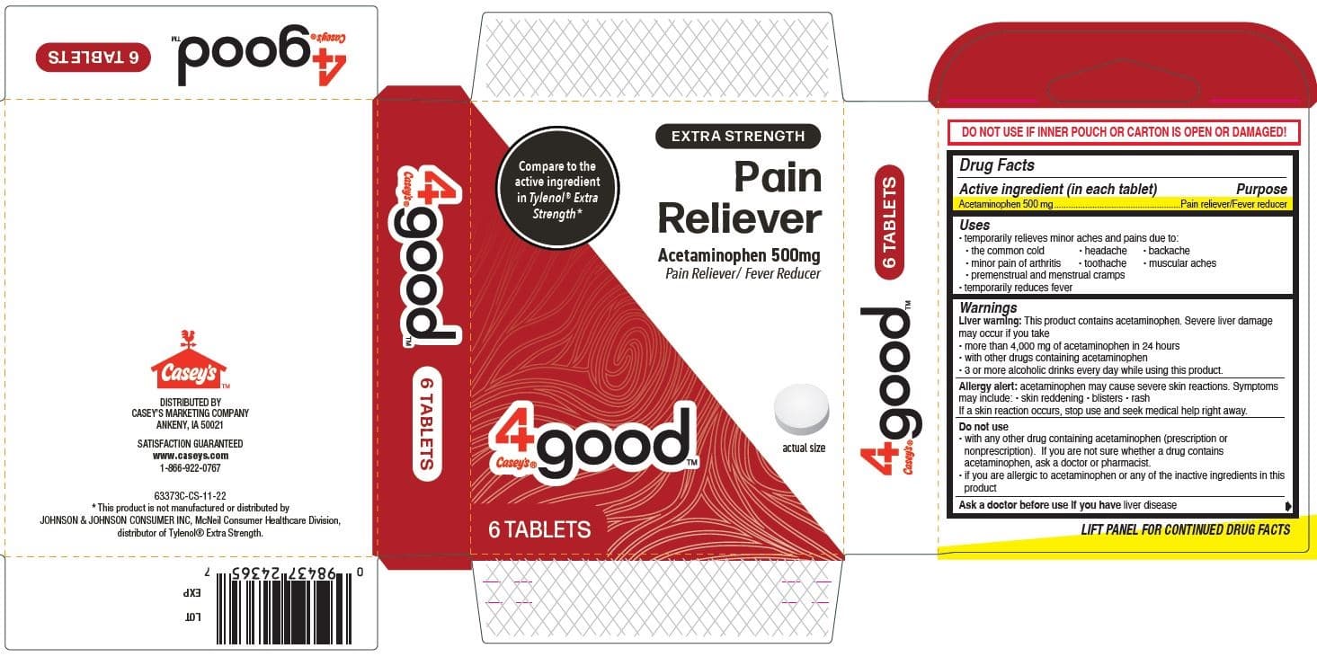 Pain Reliever, Caseys 4good package label