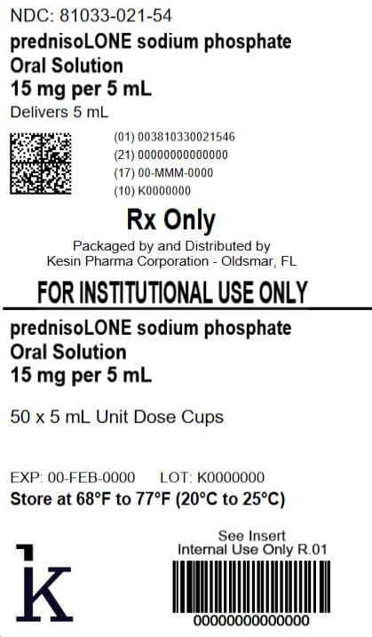 Prednisolone Sodium Phosphate package label