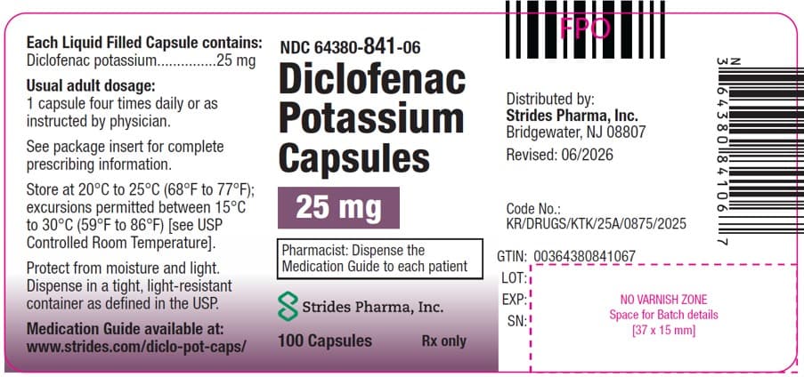 Diclofenac Potassium package label