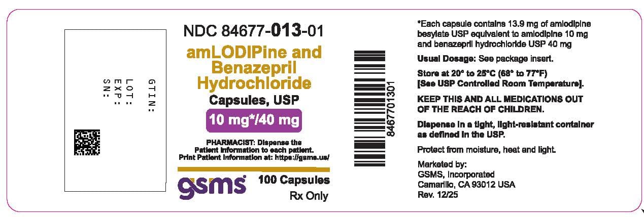 Lotensin package label