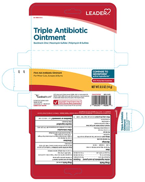 First Aid Triple Antibiotic package label