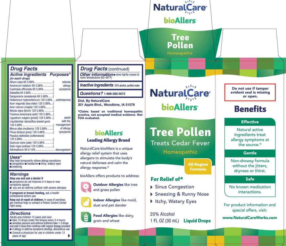 Tree Pollen package label