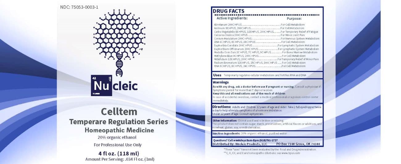 Celltem package label