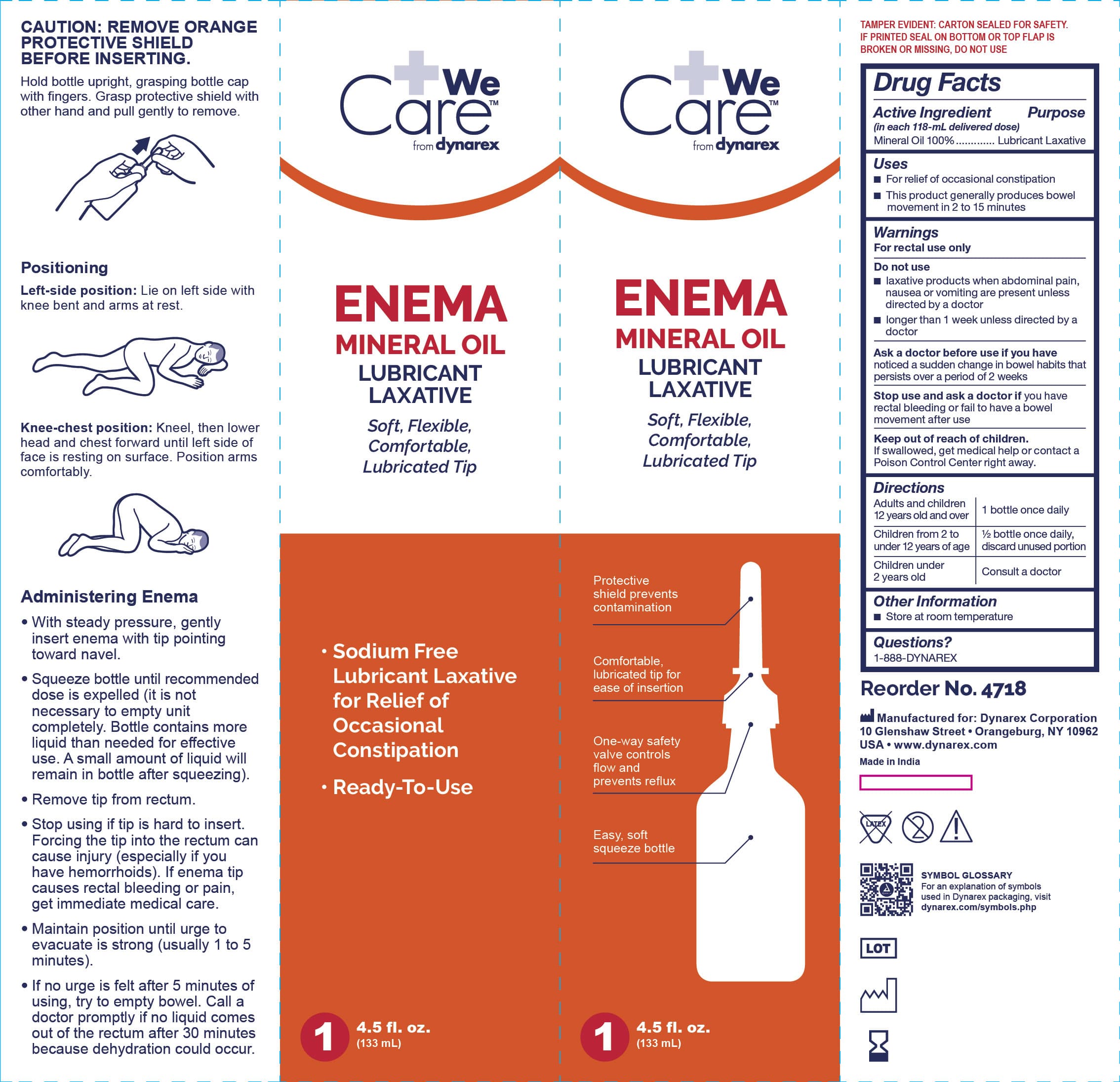4718 Enema, Mineral Oil — Reference image, actual packaging may vary