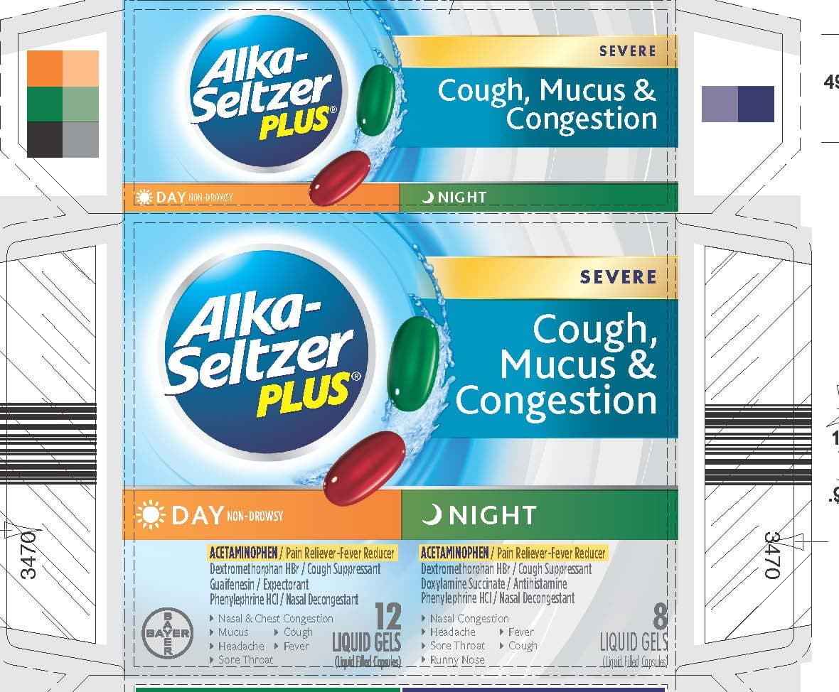 Alka-Seltzer Plus Severe Cough Mucus and Congestion — Reference image, actual packaging may vary