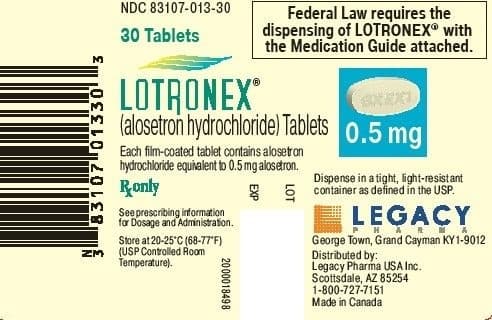 Lotronex — Reference image, actual packaging may vary
