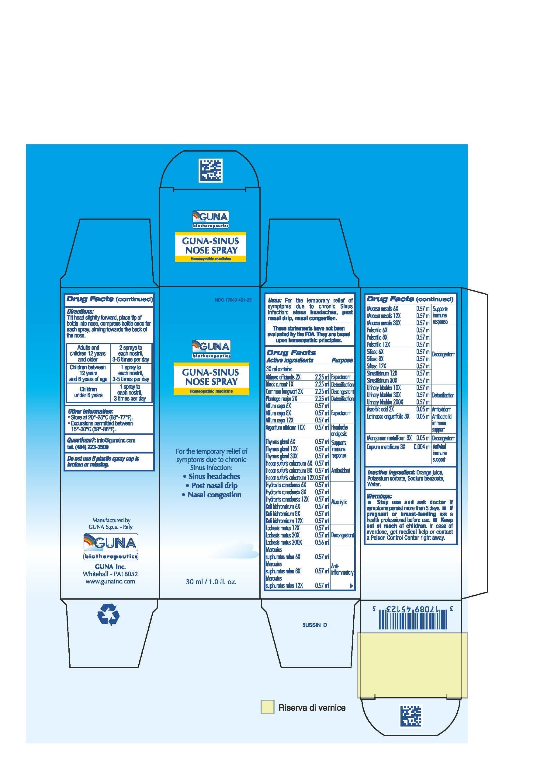 Guna-Sinus Nose — Reference image, actual packaging may vary