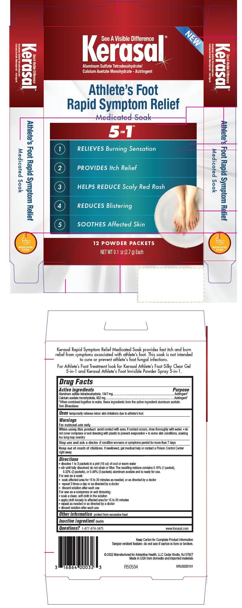 Kerasal Athletes Foot Rapid Symptom Relief — Reference image, actual packaging may vary