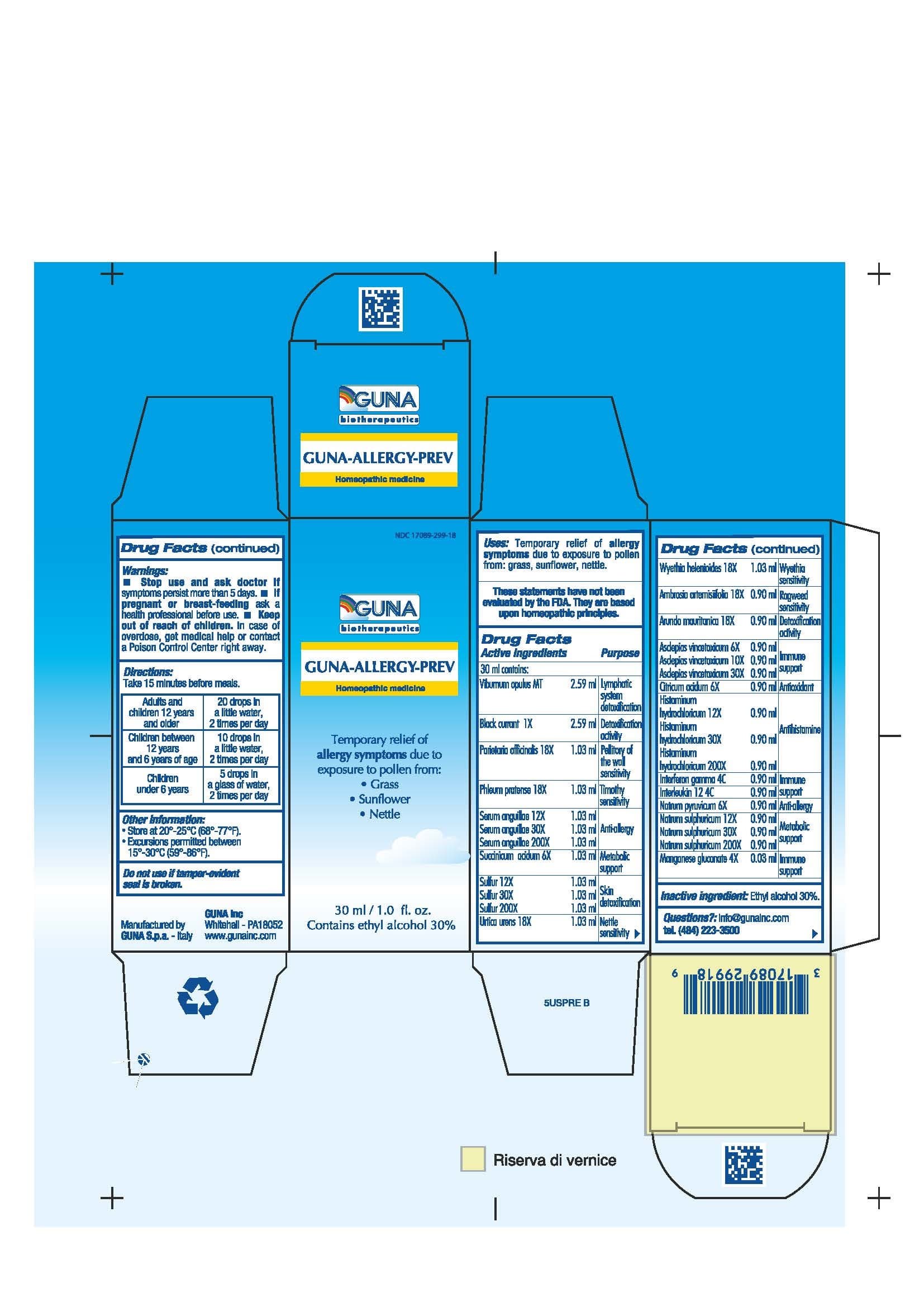 Guna-Allergy-Prev — Reference image, actual packaging may vary